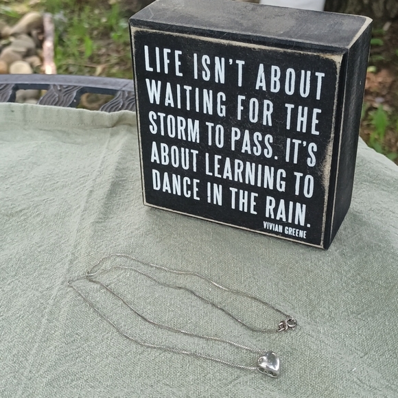 ☀❤🌻Beautiful Sterling SLIDER HEART necklace!🌻❤☀ - Picture 1 of 5